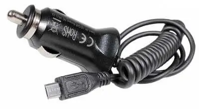 Halpa Mikro-USB autolaturi kierrejohdolla, Autoline 🙂