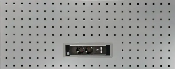 Reikälevy kahdella pistorasialla ja USB A liitännöillä (861 mm), Boxo 🙂 Osta Verkossa