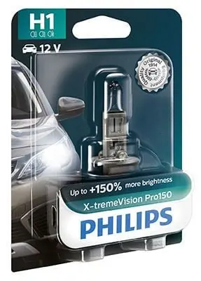Superhinta Ajovalopolttimo, H1, X-tremevision +150%, Philips 🙂