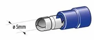 Osta Verkossa Pyöröliitin 5 mm, uros (100 kpl), sin, Autoline 🙂
