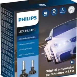 Suosittu Led-polttimo, H1 Ultinon Pro9000, pari, Philips 🙂