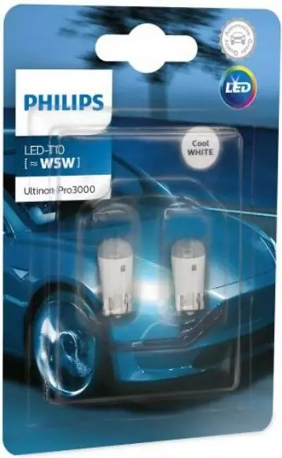 Suosittu Led-polttimo, W2.1X9.5D Ultinon Pro3000, pari, Philips đ
