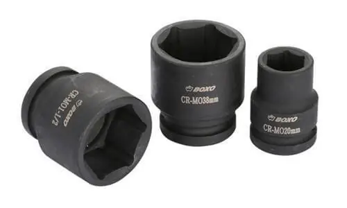 Uutuus 6-kulmainen konehylsy 1/2" - 30 mm, lyhyt, Boxo đ