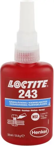 Kierrelukite 243, keskiluja 50 ml, Loctite 🙂 Tehdashinta