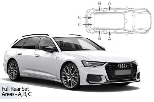 Vain Tänään Häikäisysuojasarja Audi A6 C8, Avant (2018-2025), Car Shades 🙂