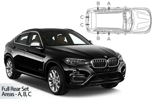 Kampanjahinta Häikäisysuojasarja BMW X6 F16, 5 ovinen (2015-2019), Car Shades 🙂