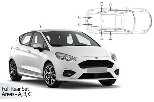 Rajoitettu Tarjous Häikäisysuojasarja Ford Fiesta, 5 ovinen (2017➟), Car Shades 🙂