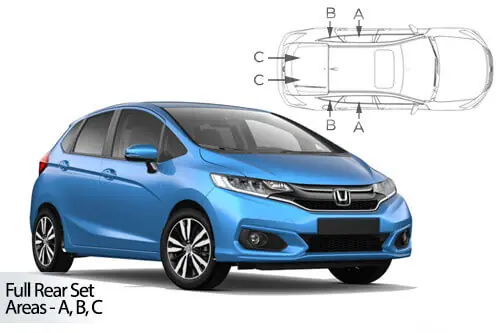Häikäisysuojasarja Honda Jazz, 5 ovinen (2014-2020), Car Shades 🙂 Alennettu Hinta