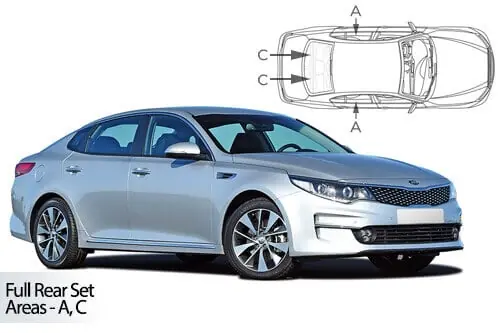 Häikäisysuojasarja Kia Optima, 4 ovinen (2015-2020), Car Shades 🙂 Alennettu