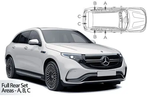 Älä Missaa Häikäisysuojasarja Mercedes-Benz EQC, 5 ovinen (2019➟), Car Shades 🙂
