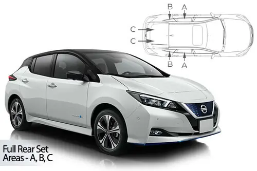 Viimeinen Mahdollisuus Häikäisysuojasarja Nissan Leaf, 5 ovinen (2018➟), Car Shades 🙂
