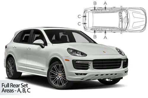 Häikäisysuojasarja Porsche Cayenne, 5 ovinen (2011-2017), Car Shades 🙂 Ilmainen Palautus
