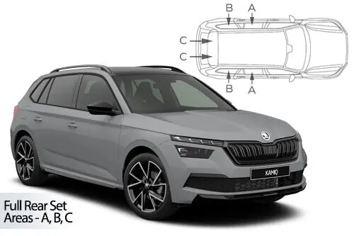 Häikäisysuojasarja Skoda Kamiq (2019➟), Car Shades 🙂 Pikatoimitus