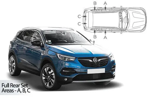 Häikäisysuojasarja Opel Grandland, 5 ovinen (2017➟), Car Shades 🙂 Halpa