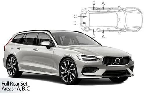 Häikäisysuojasarja Volvo V60, Farmari (2019➟), Car Shades 🙂 Osta Verkossa