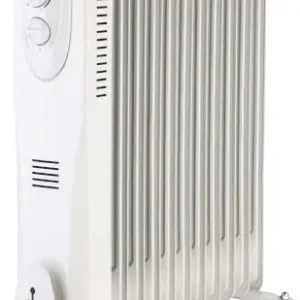 Öljytäytteinen sähkölämmitin 2500 W, valkoinen, Spector 🙂 Edullinen Hinta