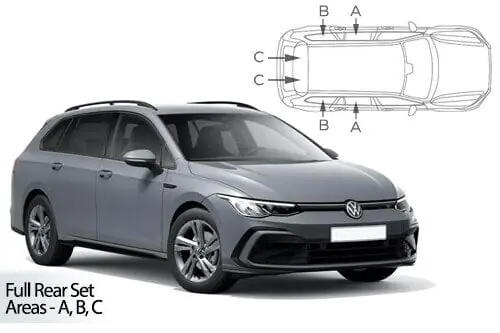 Halpa Hinta Häikäisysuojasarja Volkswagen Golf MK8, Farmari (2020➟), Car Shades 🙂