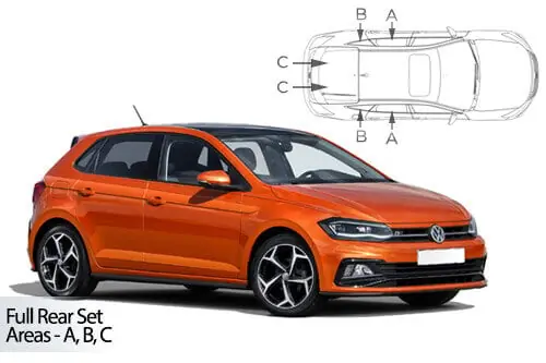 Häikäisysuojasarja Volkswagen Polo, 5 ovinen (2017➟), Car Shades 🙂 Tilaa Nyt