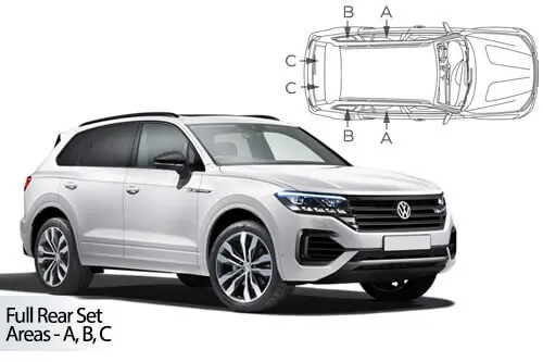 Häikäisysuojasarja Volkswagen Touareg, 5 ovinen (2018➟), Car Shades 🙂 Päivän Tarjous