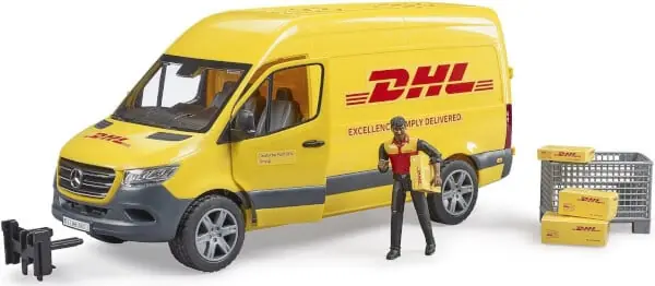 Korkea Laatu Lelu MB Sprinter DHL setti (1 16), Bruder 🙂
