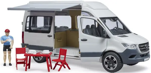 Lähetetään Heti Lelu MB Sprinter camper setti (1 16), Bruder 🙂