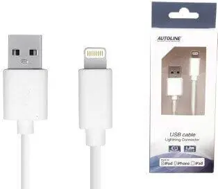 Iphonen latauskaapeli USB-A / Lighting, 2 m, Autoline đ Suoraan Valmistajalta